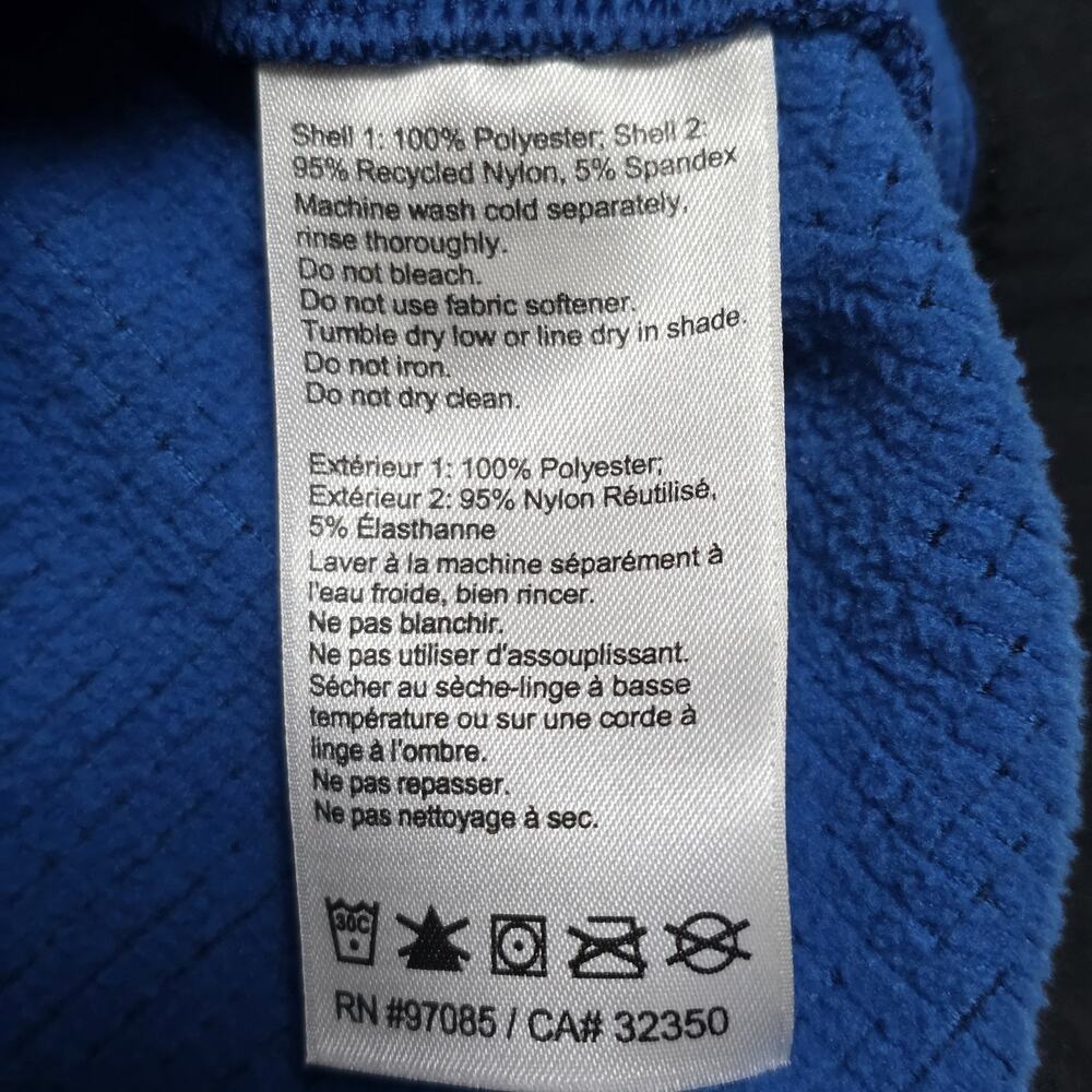 Outdoor Research OR Trail Mix 1/4 Quarter Zip Pullover Mens XL Blue Waffle - Picture 6 of 9